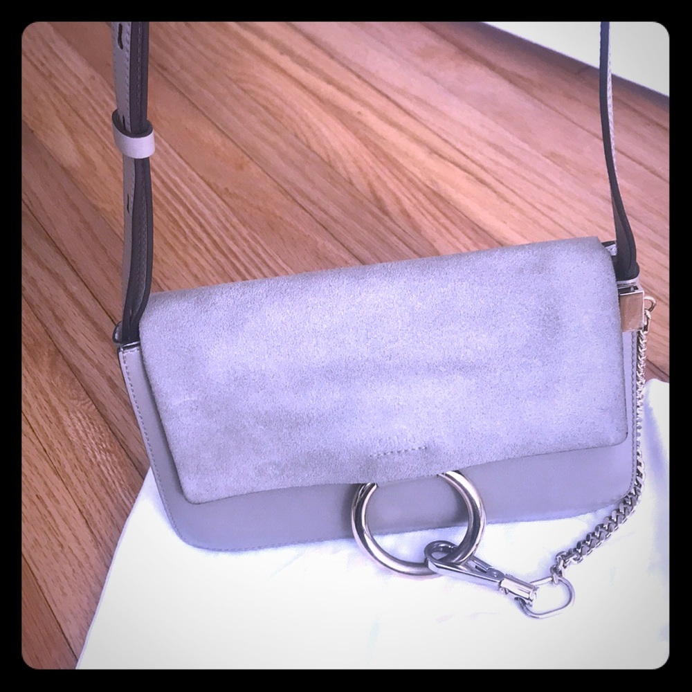 Chloe crossbody grey bag